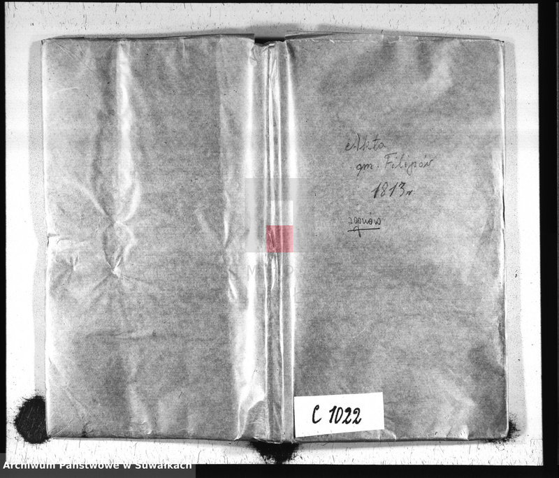 Obraz 2 z jednostki "Akta Zeszłych Gminy Filipowskiey od 1wszego Stycznia 1813 R-u"