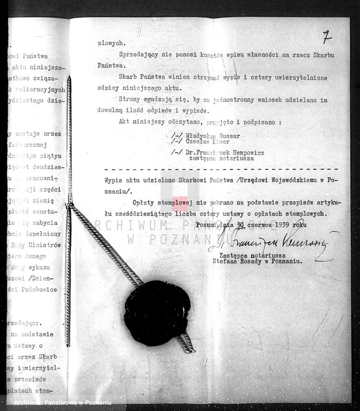 Obraz 11 z jednostki "Majątek Podobowice w powiecie żnińskim nabycie nieruchomości w trybie art.. 8 ustawy o wykonaniu reformy rolnej"