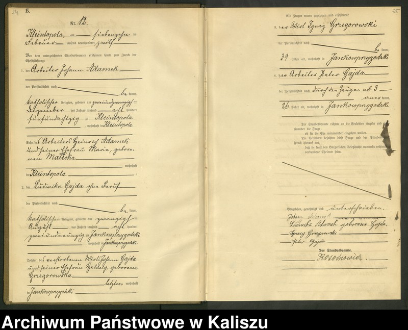 Obraz 15 z jednostki "[Księga małżeństw]"