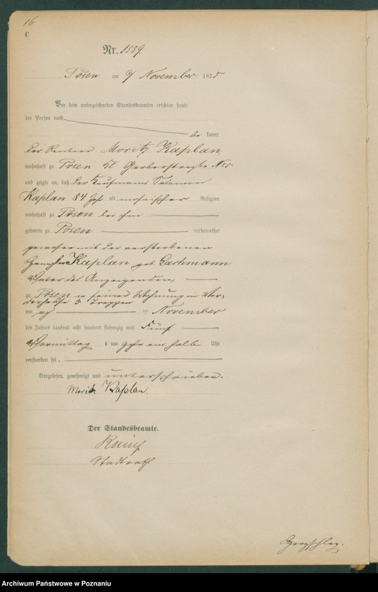 Obraz 17 z jednostki "Księga zgonów"