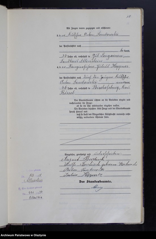 image.from.unit.number "Heirats-Haupt-Register Nr 1 - 100"