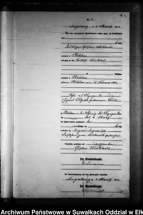 image.from.unit.number "Sterbe-Neben-Register des Preussischen Standes-Amtes Kehlen Kreis Angerburg"