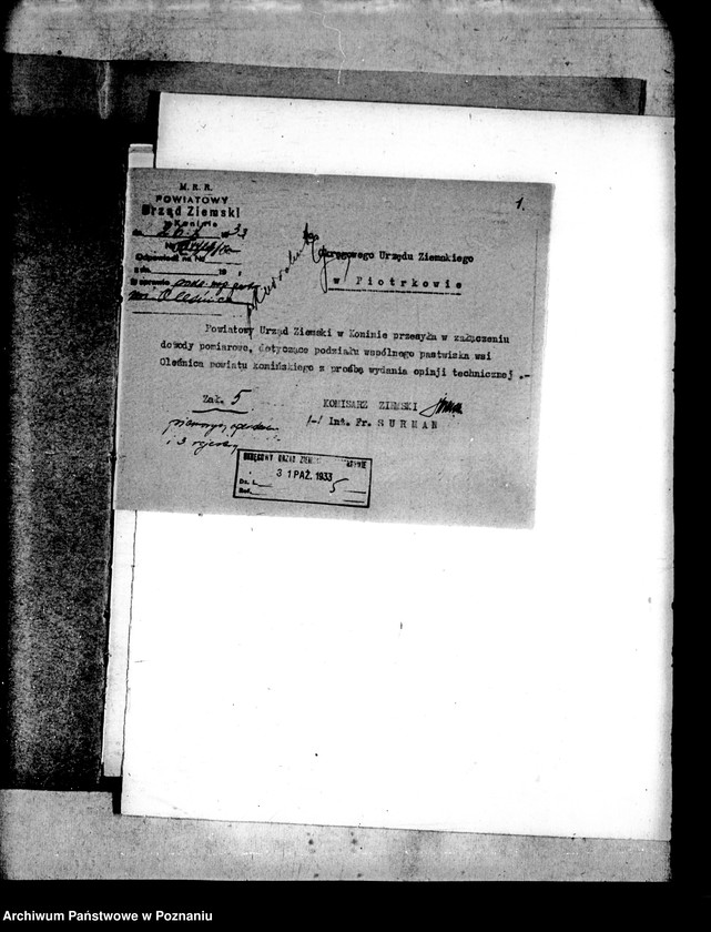 Obraz 6 z jednostki "Podział wspólnego pastwiska wsi Oleśnica powiatu konińskiego"