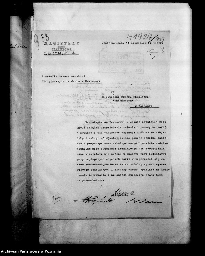 Obraz 12 z jednostki "Miejskie Gimnazjum imienia Janka z Czarnkowa- Czarnków"