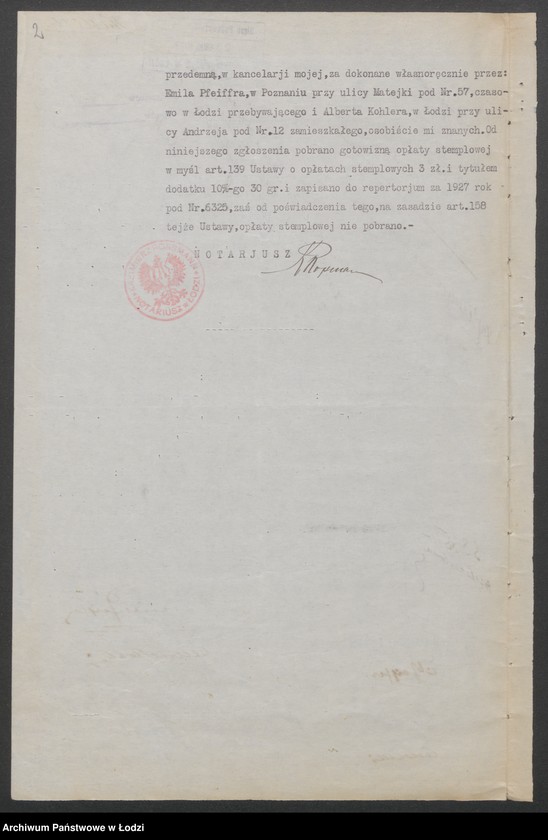 Obraz 4 z jednostki "Emil Pfeiffer i S-ka- reprezentacja firm krajowych i zagranicznych, sprzedaż towarów w ich imieniu"