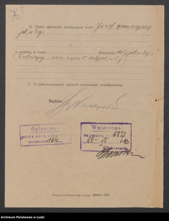 Obraz 10 z jednostki "Józef Bromberg – drobna sprzedaż skór"