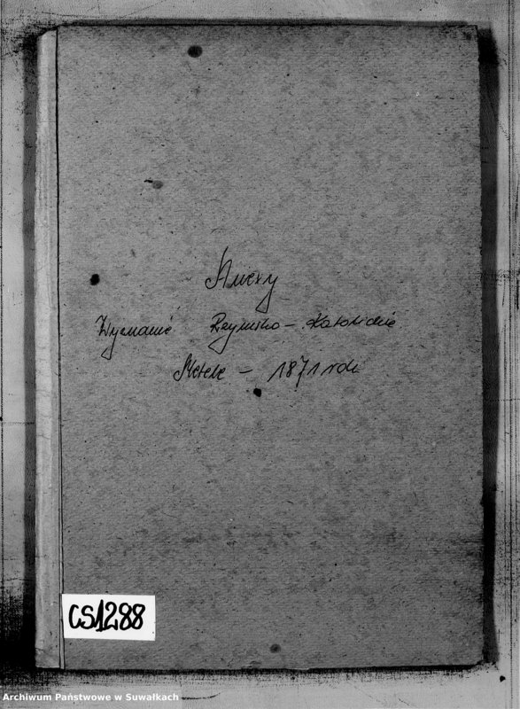 Obraz 3 z jednostki "Dokazatelstva K Knigam aktov Graždanskago sostojanija o brakosočetavšichsja v 1871 godu Rimsko-Katoličeskago Prichoda Metele"
