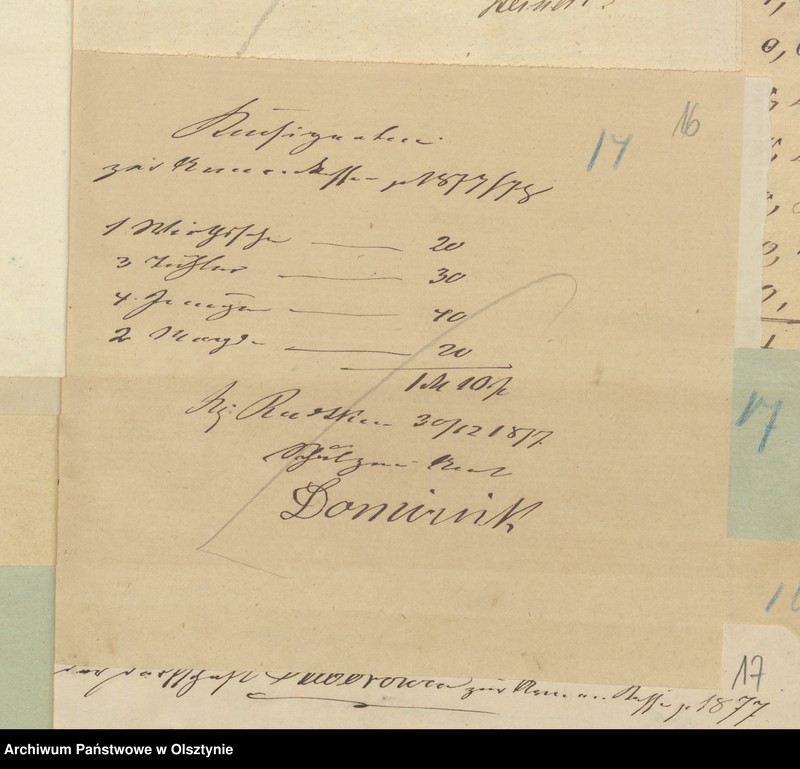 image.from.unit.number "Einnahme und Ausgabe Beläge des Kirchspiels Armen Kassen-Rechnung"