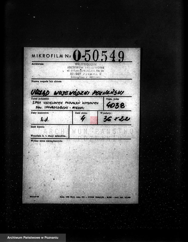 Obraz 2 z jednostki "Spis udzielonych pozwoleń kotłowych pow. kępiński"