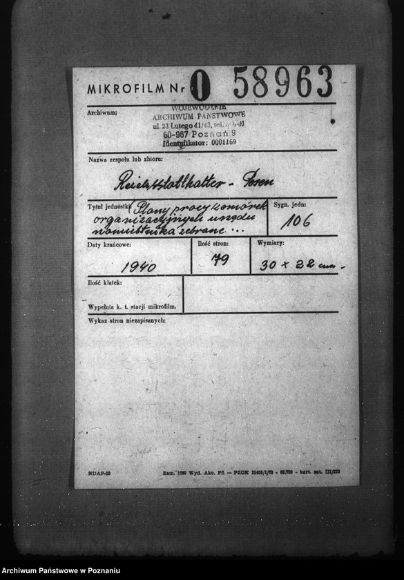 Obraz 2 z jednostki "Plany pracy komórek organizacyjnych urzędu namiestnika zebrane dla ustalenia podziału czynności"