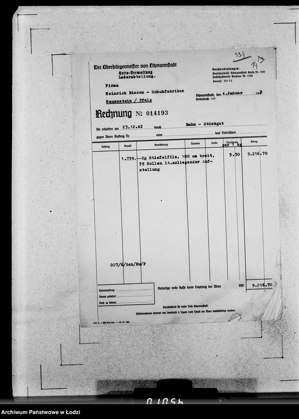 Obraz 18 z jednostki "339 Filzstiefel. Auslieferung"