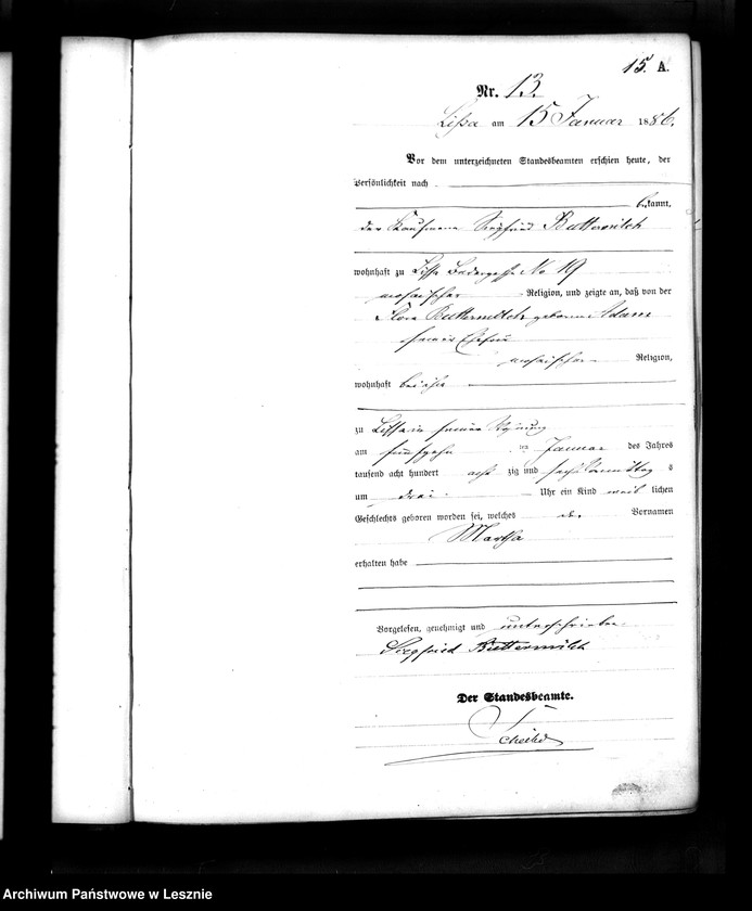 Obraz 16 z jednostki "[Księga urodzeń]"