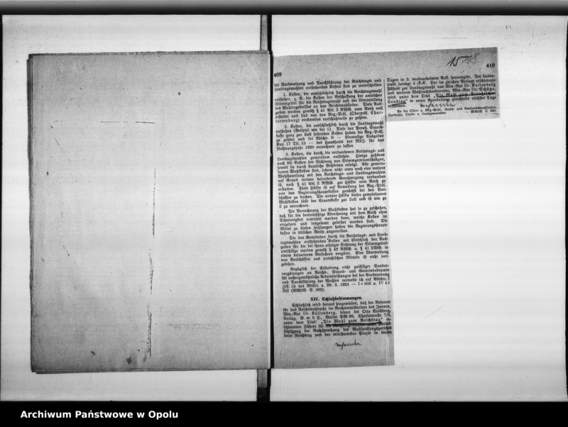 Obraz 19 z jednostki "Reichstags - und Landtags - Wahl 20 Mai 1928"