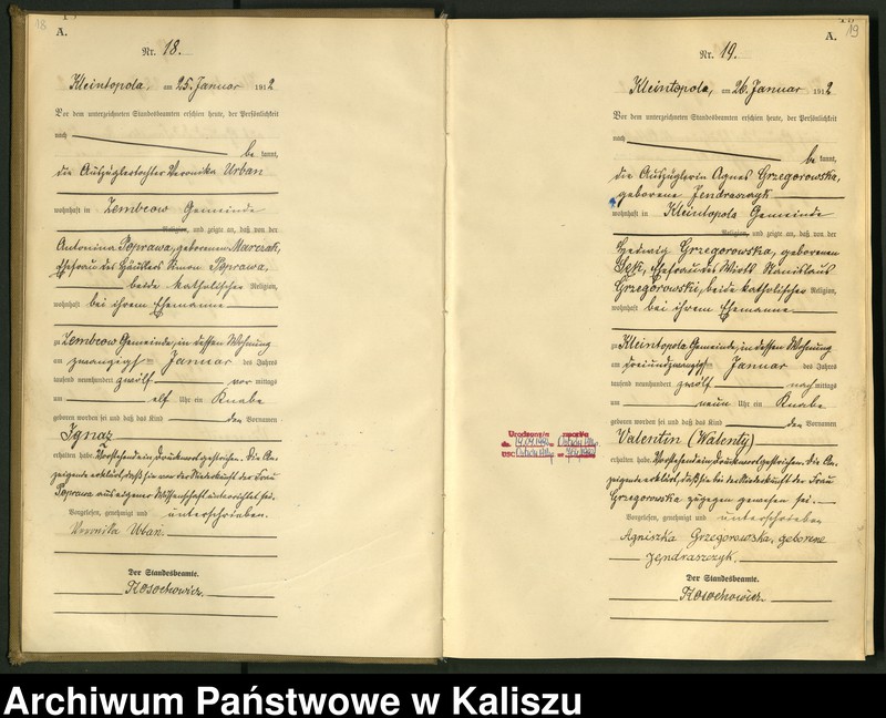 Obraz 13 z jednostki "[Księga urodzeń]"