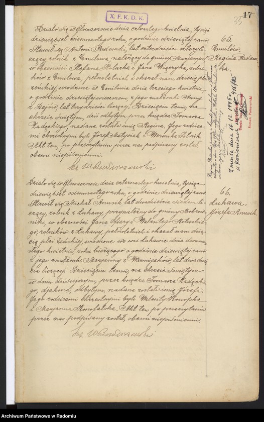 image.from.unit.number "Urząd Stanu Cywilnego w Głowaczowie Akta urodzeń, małżeństw, zgonów 1918 rok"