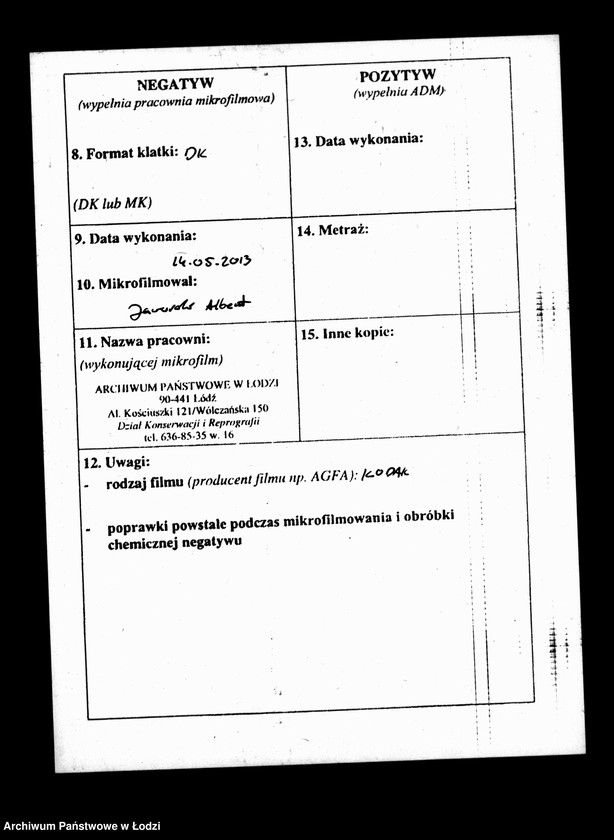 Obraz 3 z jednostki "Składki na utrzymanie szkół elementarnych katolickich w mieście Łodzi"