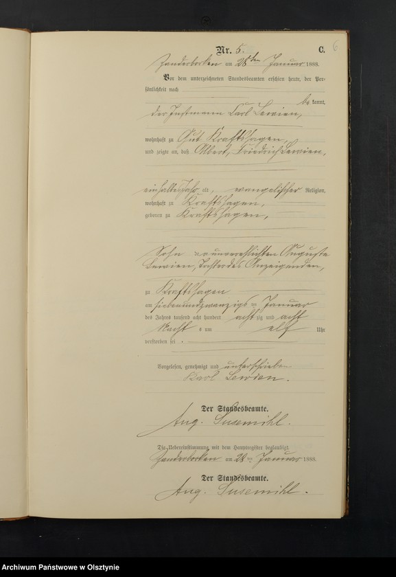 image.from.unit.number "Sterbe-Neben-Register Nr 1 - 85"