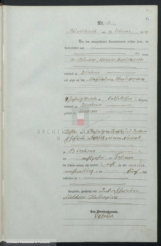 Obraz 16 z jednostki "Księga zgonów"