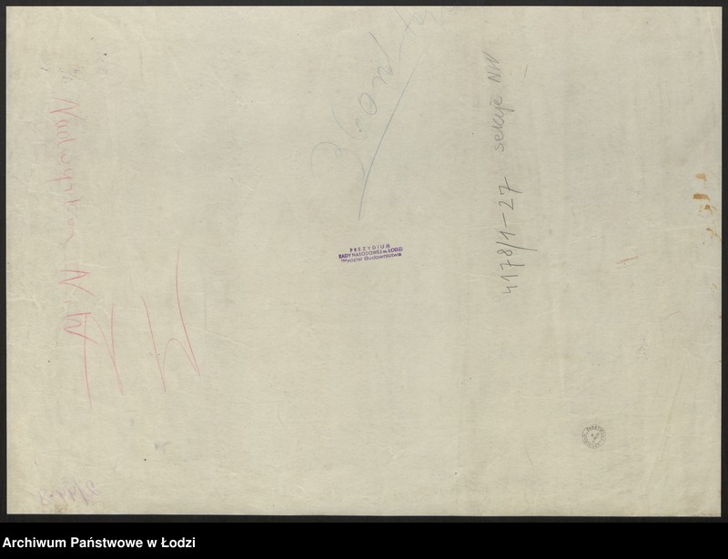 Obraz 10 z jednostki "Plan m. Łodzi 1:2000, odbitka. Sekcja NW121"