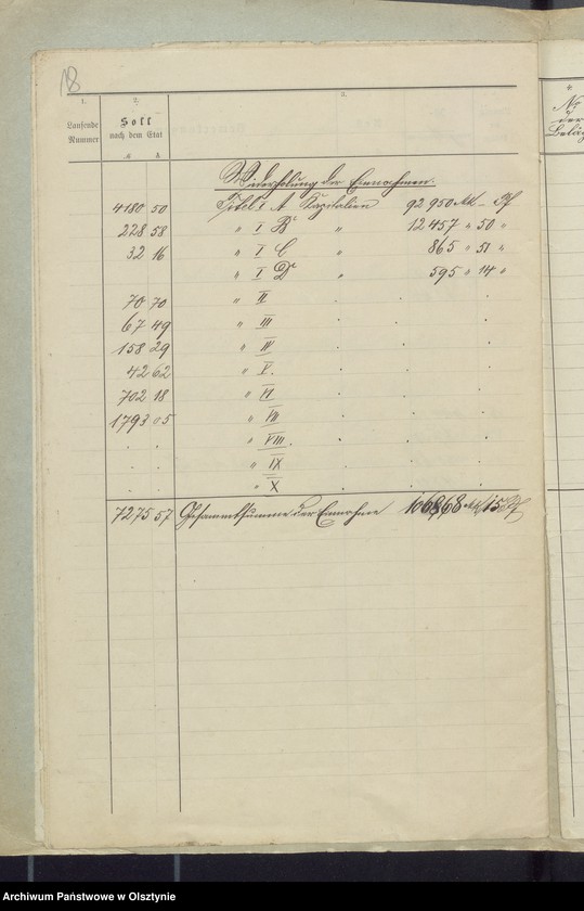 image.from.unit.number "Rechnung über Einnahme und Ausgabe der Kirchenkasse zu Widminnen"