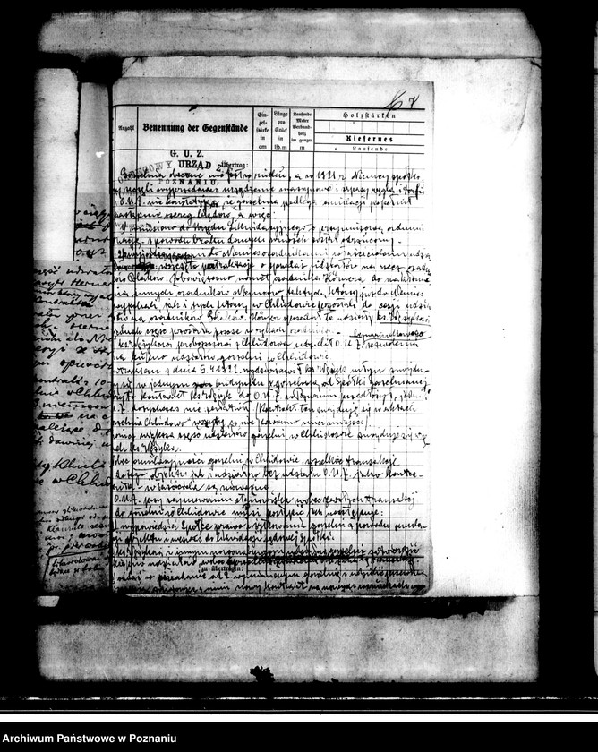 Obraz 11 z jednostki "Gorzelnie w powiecie poznańskiego nr 67 /akta dotyczące nieruchomości/"