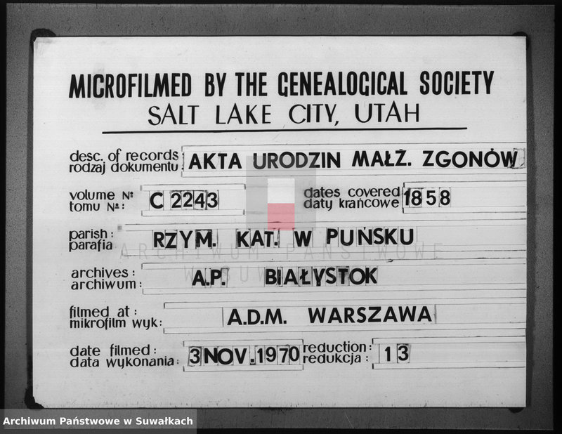 image.from.unit.number "Duplikat R.K. parafii Puńsk 1858 r."