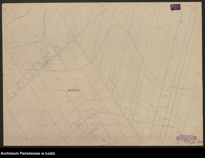 Obraz 3 z jednostki "Plan m. Łodzi 1:2000, odbitki. Sekcja SO 47"
