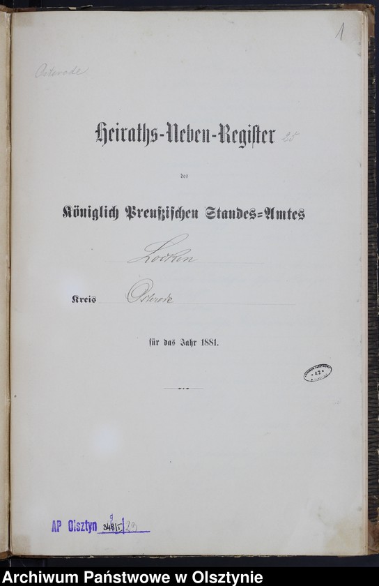 image.from.unit.number "Heiraths-Neben-Register Nr 1 - 20"
