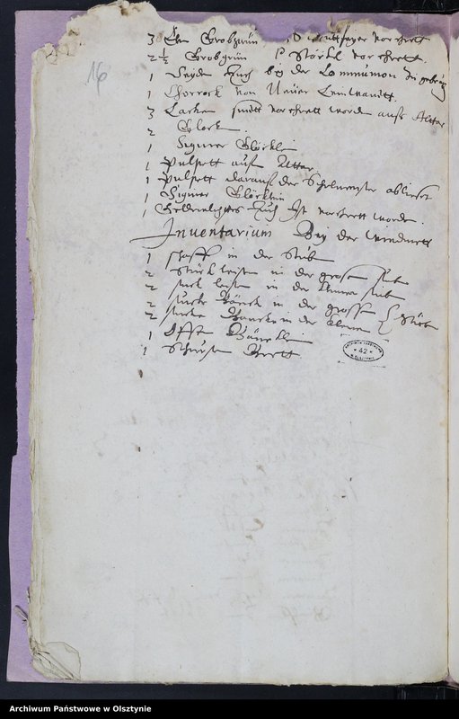 image.from.unit.number "Kirchen Rechnung des Kirchspiels Herzogswalde"