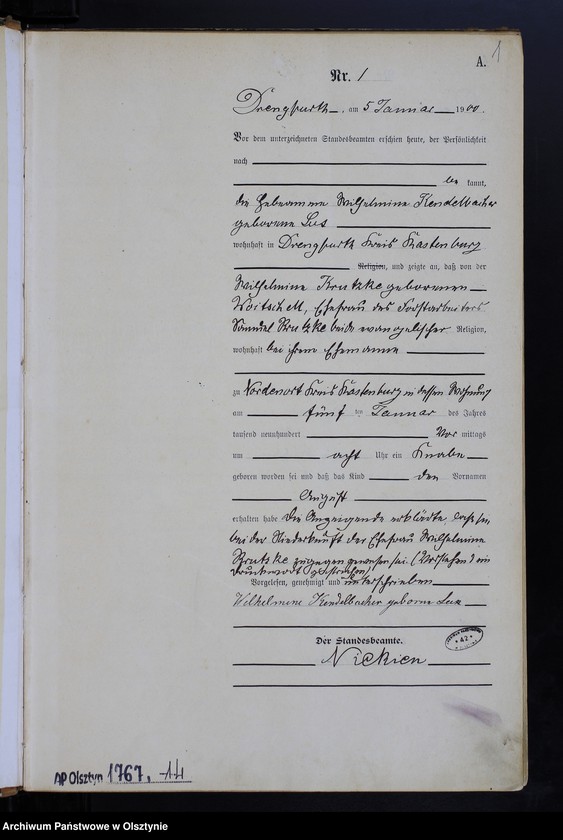 image.from.unit.number "Geburts-Haupt-Register Nr 1 - 115"
