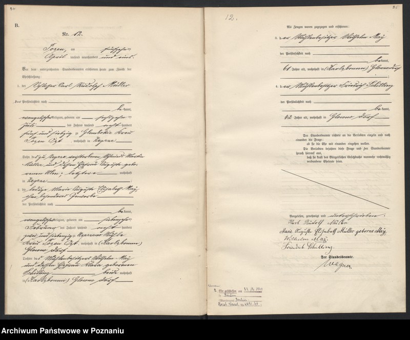 Obraz 14 z jednostki "Księga miejscowa małżeństw"