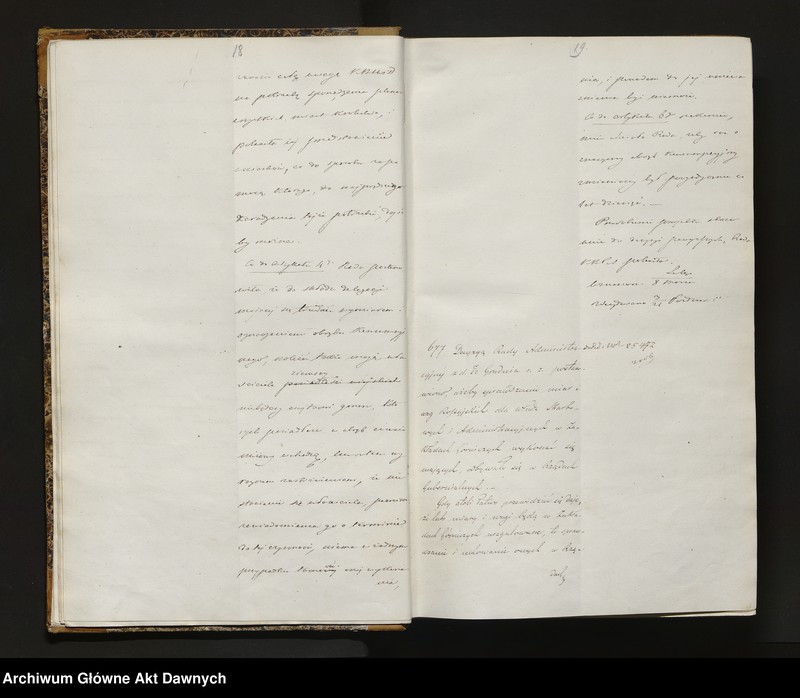 image.from.unit.number "[Protokoły posiedzeń Rady Administracyjnej Królestwa Polskiego, nr 70 - 93]."