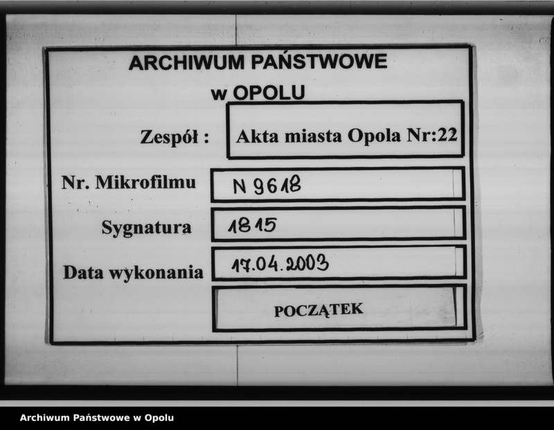 Obraz 1 z jednostki "Acta specialia betreffend die Abgaben und Leistungen der Zünfte für das ausschliessliche Recht zum Gewerbs - Betrieb Vol: I de anno 1812-1822"