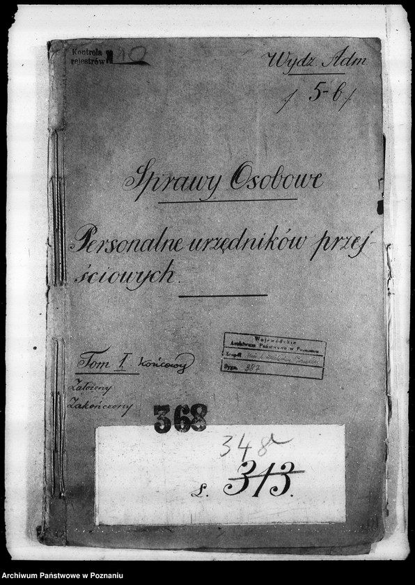 Obraz 4 z jednostki "Sprawy Osobowe personalne urzędników przejściowych"