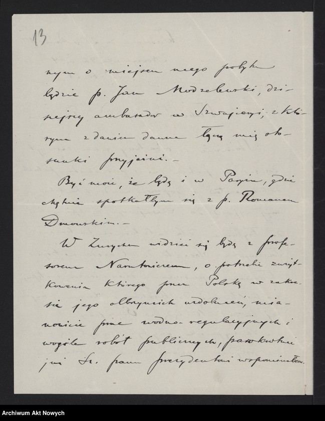 image.from.unit.number "Zakupy w Szwajcarii, głównie parowozów. Notatka w sprawie eksportu produktów naftowych. Raport, noty, korespondencja"