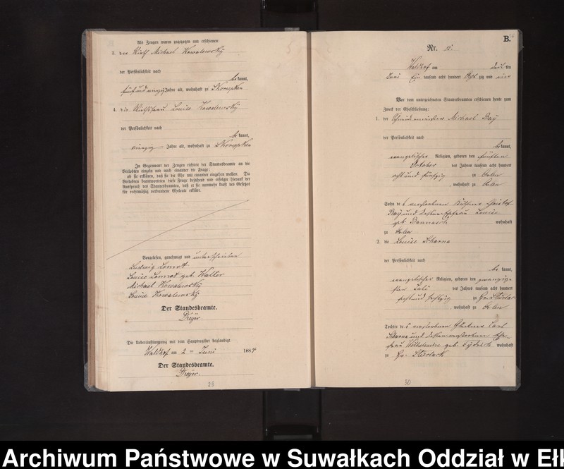 image.from.unit.number "Heiraths-Neben-Register des Königlichen Preussischen Standes-Amtes Orlen Kreis Loetzen"