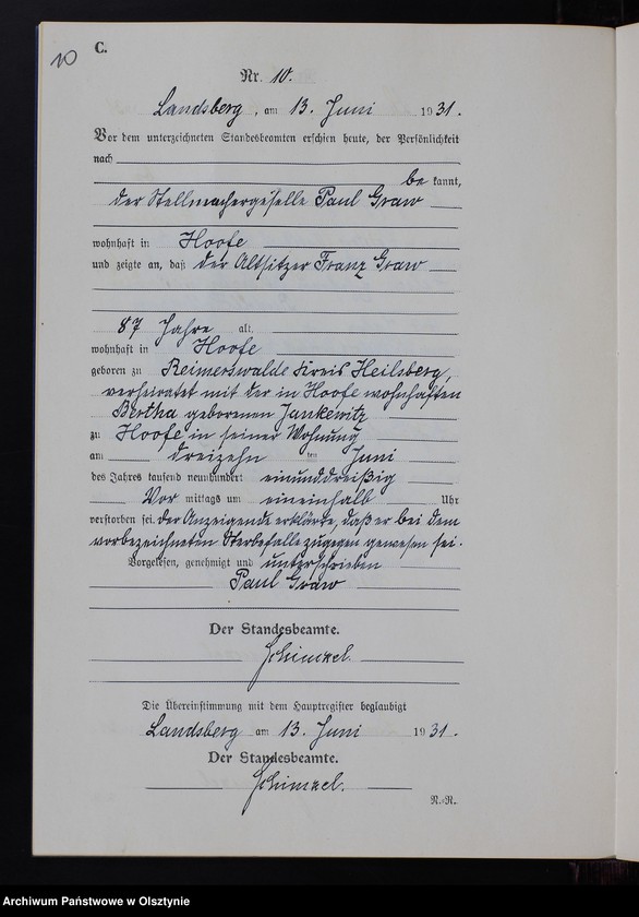 image.from.unit.number "Sterbe-Neben-Register Nr 1 - 17 [ Księga zgonów - wtóropis ]"