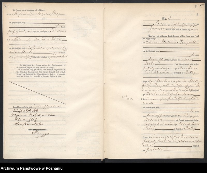 Obraz 7 z jednostki "Księga małżeństw"