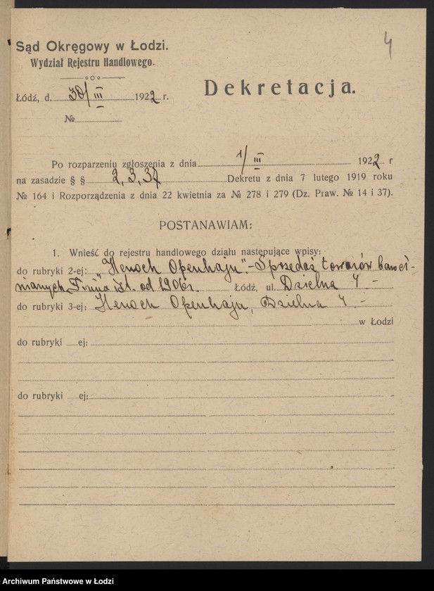 Obraz 6 z jednostki "\openhajm Henoch- sprzedaz towarów bawełnianych"