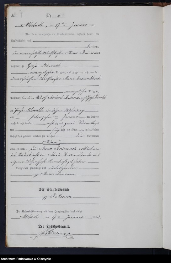 image.from.unit.number "Geburts-Neben-Register Tom I,Nr 1 - 134"