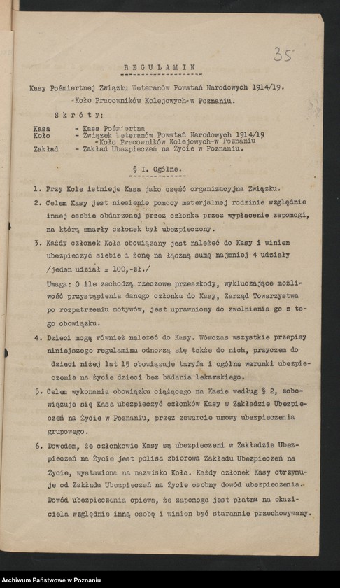 image.from.unit.number "Okólniki i zarządzenia Zarządu Głównego i Okręgu Związku Powstańców Wielkopolskich."