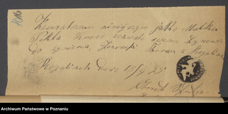 Obraz 17 z jednostki "Die von den Verlobten beigebrachten Urkunden zur Eheschliessung pro 1875"