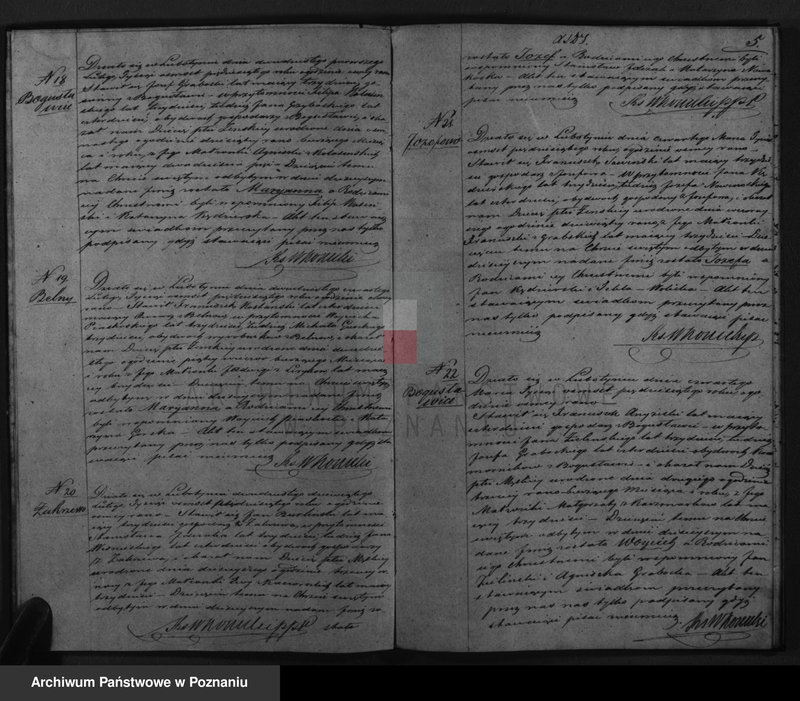 Obraz 7 z jednostki "Dowody urodzonych, zaślubionych i zmarłych"