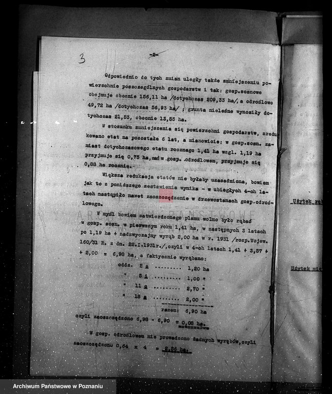 Obraz 7 z jednostki "Program urządzenia gospodarstwa leśnego dla lasu majętności Kobylepole powiat poznański 1933/34-1938/39"