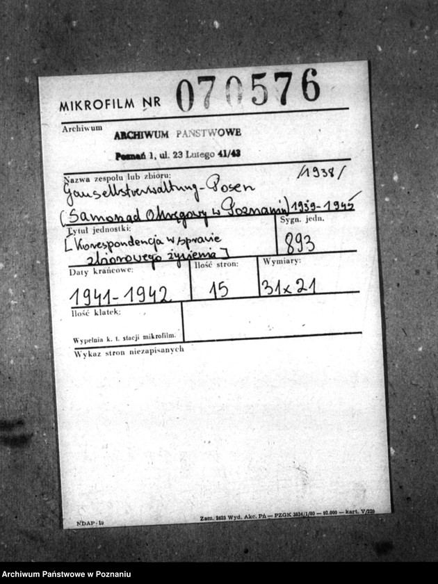 Obraz 2 z jednostki "Schriftwechsel mit der Deutsche Arbeiters Front [Korespondencja w sprawie zbiorowego żywienia]."