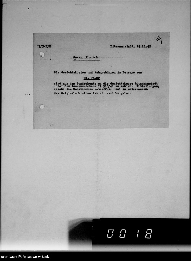 Obraz 16 z jednostki "Anordnungen, Umläufe und Schriftwechsel im Hause."