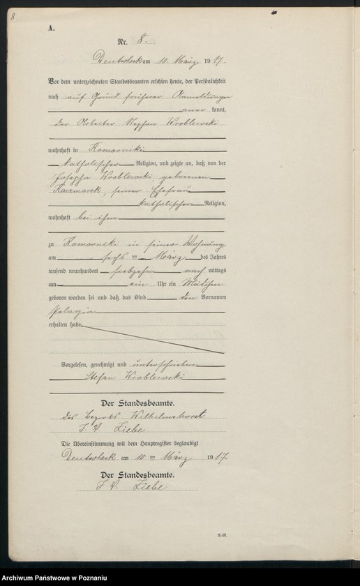 Obraz 10 z jednostki "Geburts-Neben-Register"