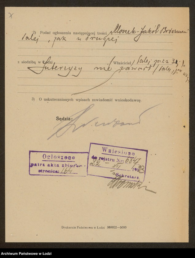 Obraz 9 z jednostki "Moszek Jakub Biederman – warsztat tkacki"