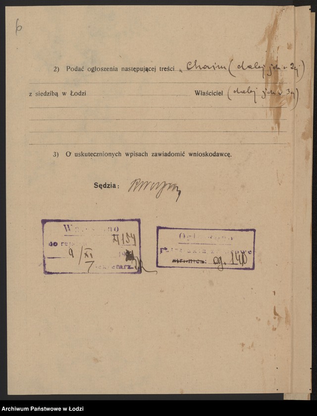 Obraz 8 z jednostki "Chaim Poznerson - sprzedaż manufaktury"