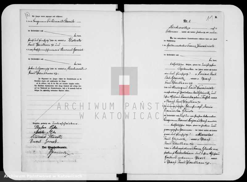 image.from.unit.number "Księga małżeństw za rok 1879 [nr 1 - 71]"